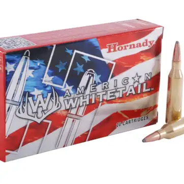 Hornady American Whitetail 243 Winchester Ammo 100 Grain Hornady Interlock Jacketed Soft Point Box of 20