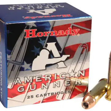 Hornady American Gunner 9mm Luger +P Ammo 124 Grain Hornady XTP Jacketed Hollow Point Box of 25