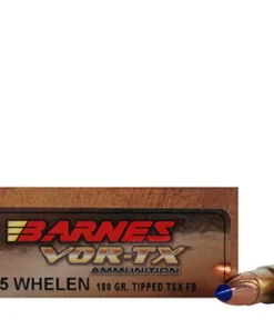 Barnes VOR-TX 35 Whelen Ammo 180 Grain Barnes Tipped Triple-Shock X Polymer Tip Lead Free Box of 20