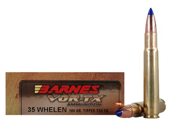 Barnes VOR-TX 35 Whelen Ammo 180 Grain Barnes Tipped Triple-Shock X Polymer Tip Lead Free Box of 20