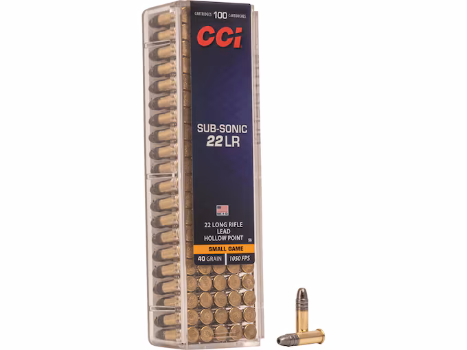 CCI Subsonic 22LR 40gr Hollow Point – 5000 Rounds